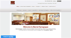 Desktop Screenshot of barnetsynagogue.org.uk